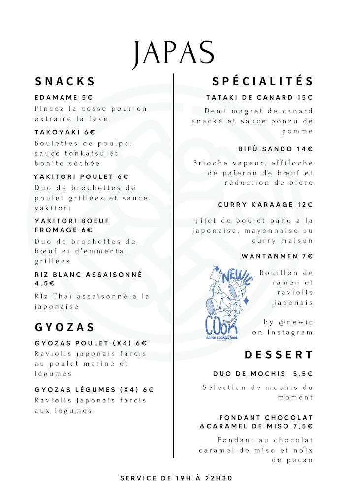 Tokyo - Menu Image 1